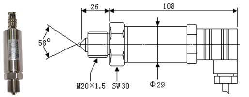 10VDC超高圧1500MPa大気圧のトランスデューサー 1