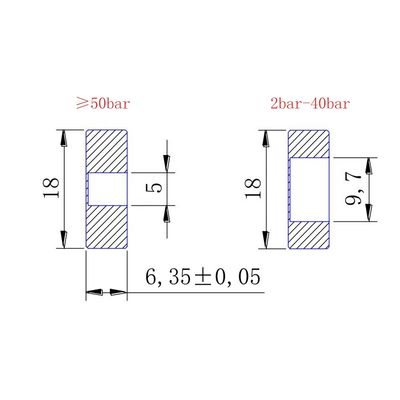 30VDC Piezoresistive Ceramic Pressure Transducer For Water Pump